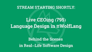 Live CEOing Ep 795: Language Design in the Wolfram Language [Tabular]