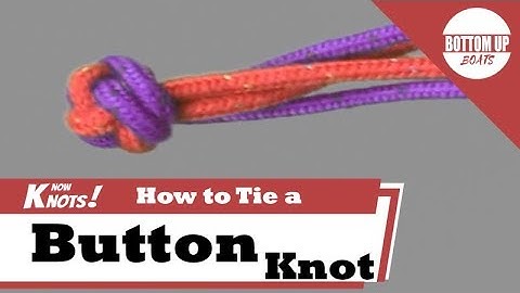How to Tie a Button Knot
