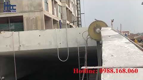 Thi công cắt ram dốc bằng máy móc hiện đại chỉ có tại Hatacon