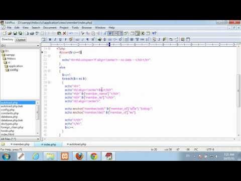 วีดีโอสอน Codeigniter (CI) ชุดที่ 8 Database Select.avi