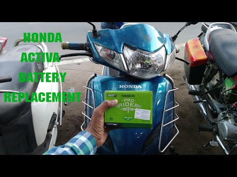 How to replace battery in Honda Activa