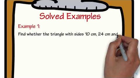6.9 Converse Of Pythagoras Theorem