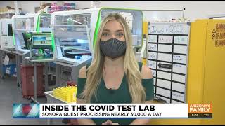 CBS 5 at Sonora Quest Phoenix Lab Media Day 2021.