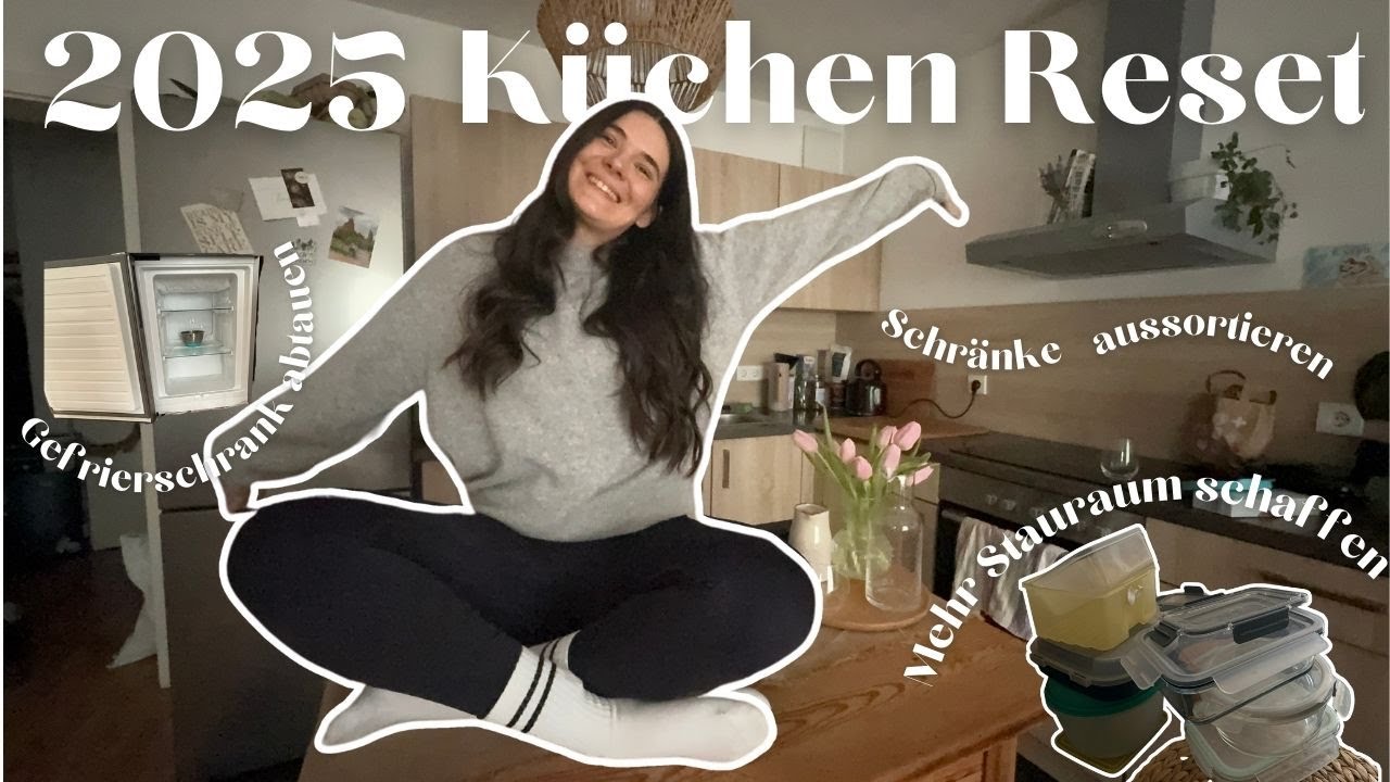 Küchen Reset & Organisation | Mehr Stauraum, Schränke aussortieren & Gefrierschrank abtauen 💛