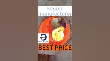 Forging descaling machine for hot forging parts