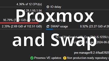 Looking at Swap on Proxmox: Configuration, zswap, zram, swappiness and more.