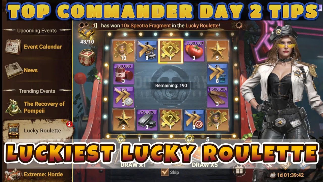 Top Commander Day 2 | Luckiest Lucky Roulette | Must follow Tips for Hero Upgrades & Badge Usage