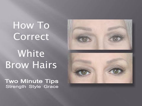 How to Correct White Brow Hairs