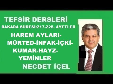 TEFSR DERSLER BAKARA SRES217 225 YETLER HAREM AYLARI MRTED NFAK K KUMAR HAYZ YEMNLER