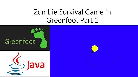 Zombie Survival Game Part 1 - with Greenfoot - Java Game Programming Tutorial