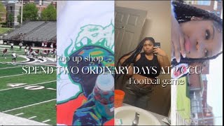 Spend Two Ordinary Days With Me At NCCU| Pop Up Shop| Football Game| College Vlog|