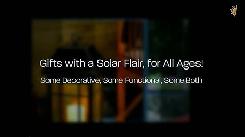 Solar Lights That Make Great Holiday Gifts High Resolution