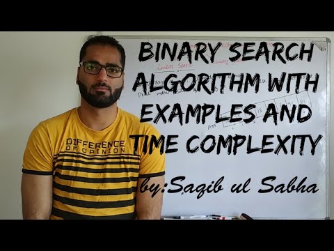 5.2 Binary search algorithm with examples and time complexity - YouTube