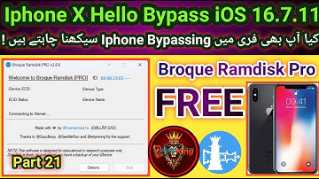 Iphone X Hello Bypassing in 2025 Free by Broque Ramdisk Pro _ iOS 16.7.11 _ _Full-HD FRP KING