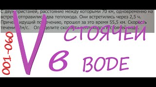 001-060 Определение скорости теплоходов в стоячей воде