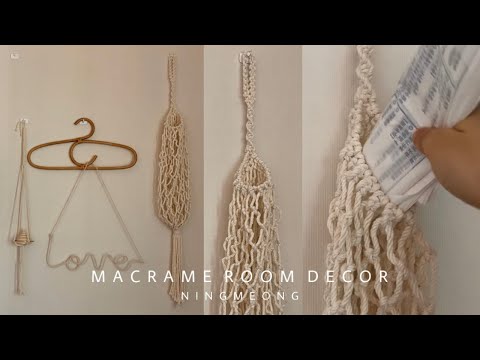 DIY Macrame Garbage bag│Plastic bag holder│마크라메 비닐봉지 정리함│쓰레기 봉투 정리함