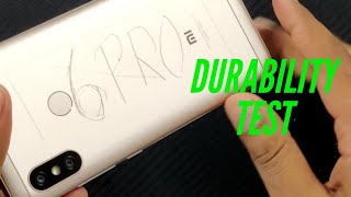 [Hindi] Xiaomi Redmi 6 Pro Durability & Unboxing (SCRATCH, BEND, DROP, WATER) Test !!!