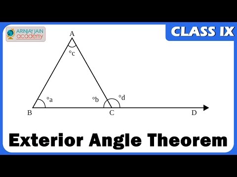 Exterior Angle Theorem for Triangles - Maths