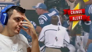 Peyton Manning and Jeff Saturday CRINGE