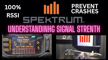 SPEKTRUM ZENDER SIGNAALSTERKTE UITGELEGD E-FLITE RC VLIEGTUIG VOORKOM EEN CRASH DIE GEWOON SLECHT IS