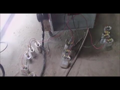 Building, Balancing, tuning a 15 HP 3 phase rotary converter with capacitors