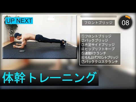 【10分間】サッカー長友選手も行う体幹トレーニング！10 minute Core Workout
