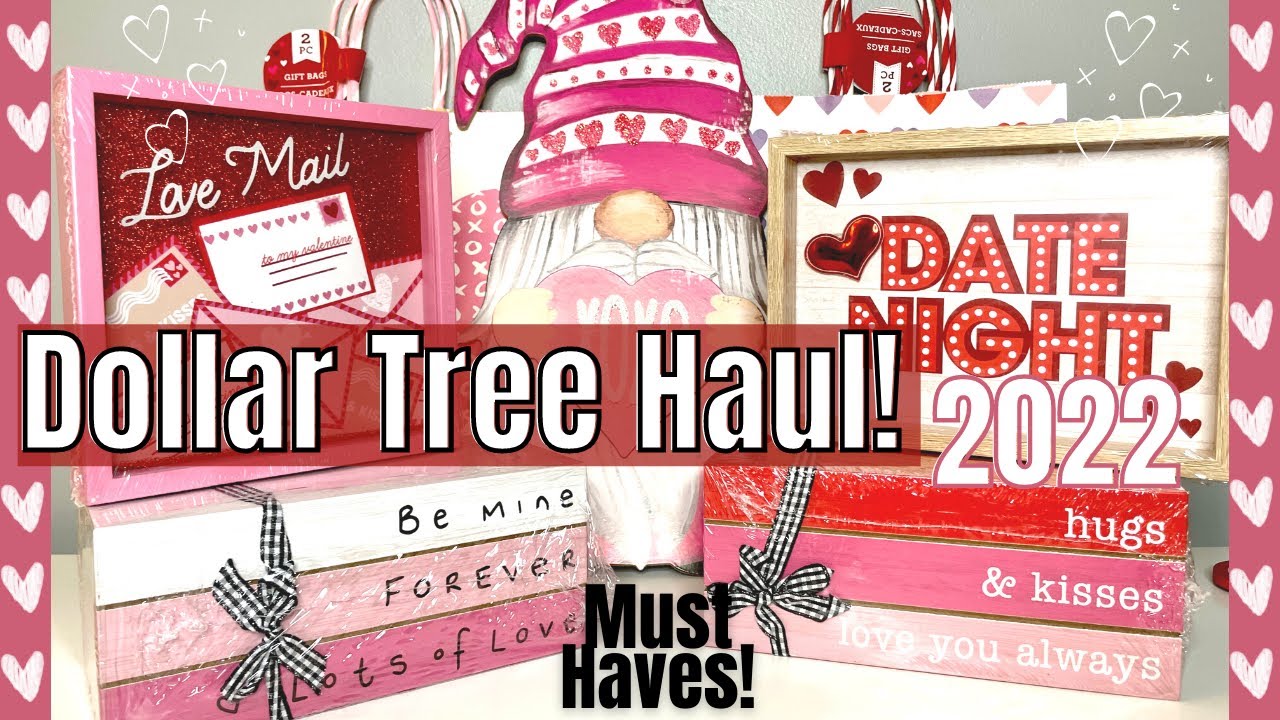 Dollar Tree Valentines Day Haul - AMAZING FINDS! Dollar Tree Valentines Day Decor and DIY 2022