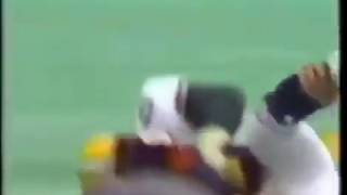 Dirty Body-slam on Jim McMahon by Charles Martin Bears Packers 1986