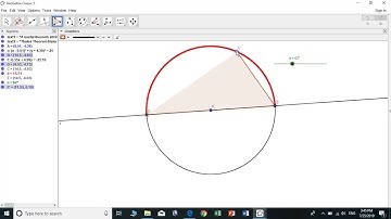 Thales Theorem  on GeoGebra video.