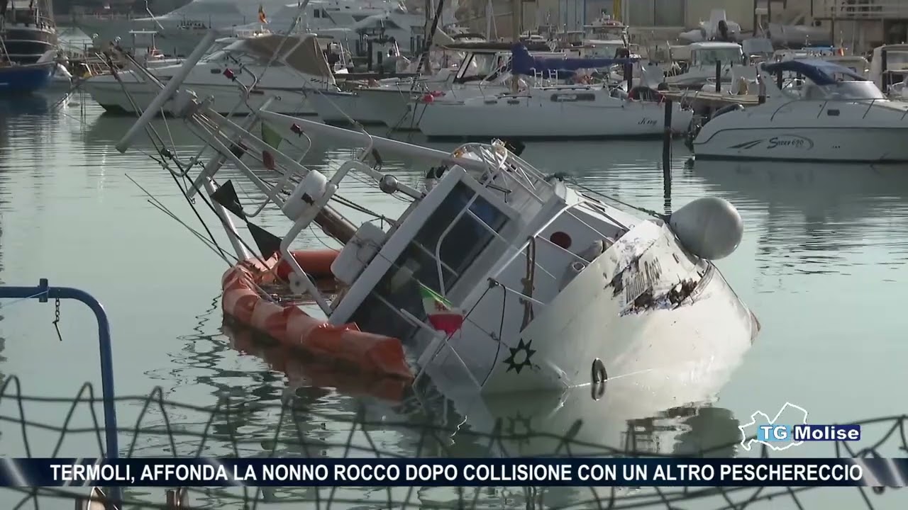 Termoli, affonda la Nonno Rocco dopo collisione con un altro peschereccio