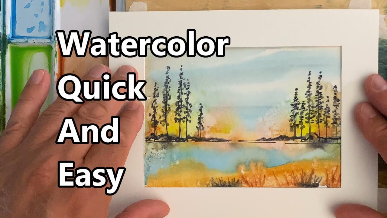 How To Paint A Watercolor Landscape, Watercolor Painting For Beginners ...