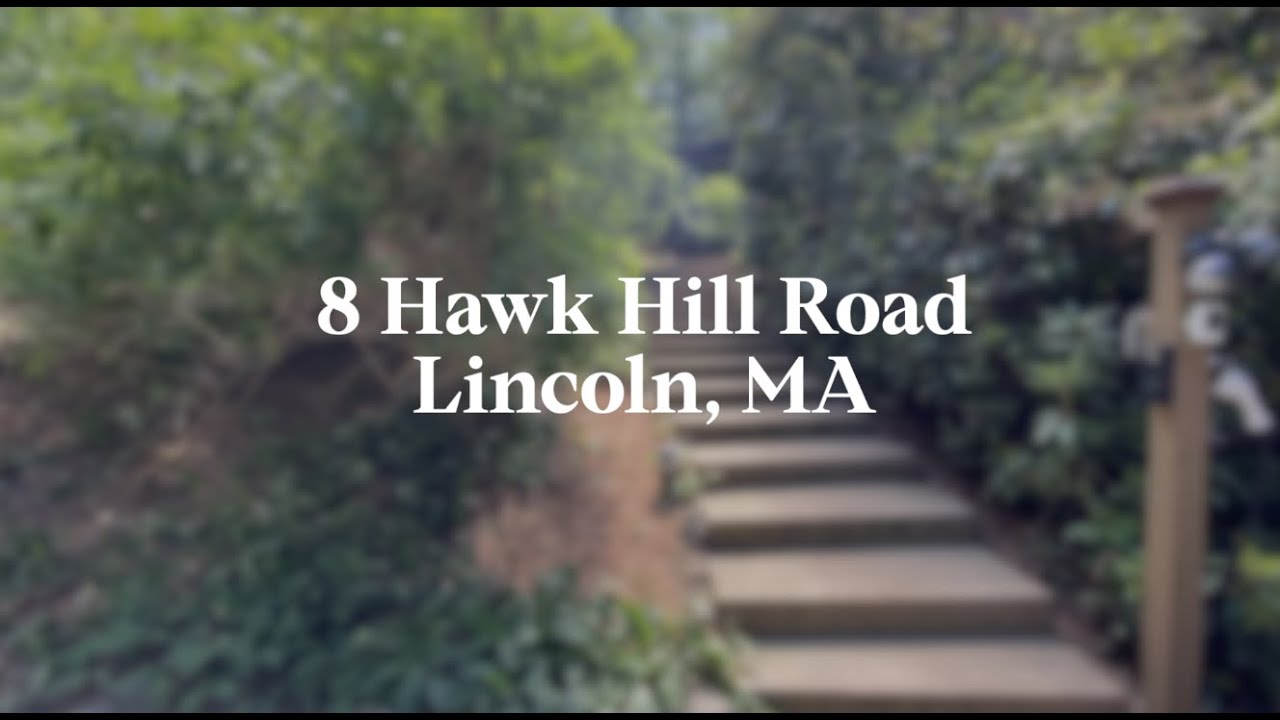 SOLD 8 Hawk Hill Road, Lincoln MA YouTube