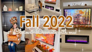 🍂NEW!✨FALL CLEAN \& DECORATE WITH ME PART 2! COZY FALL DECOR | DECORATE WITH ME