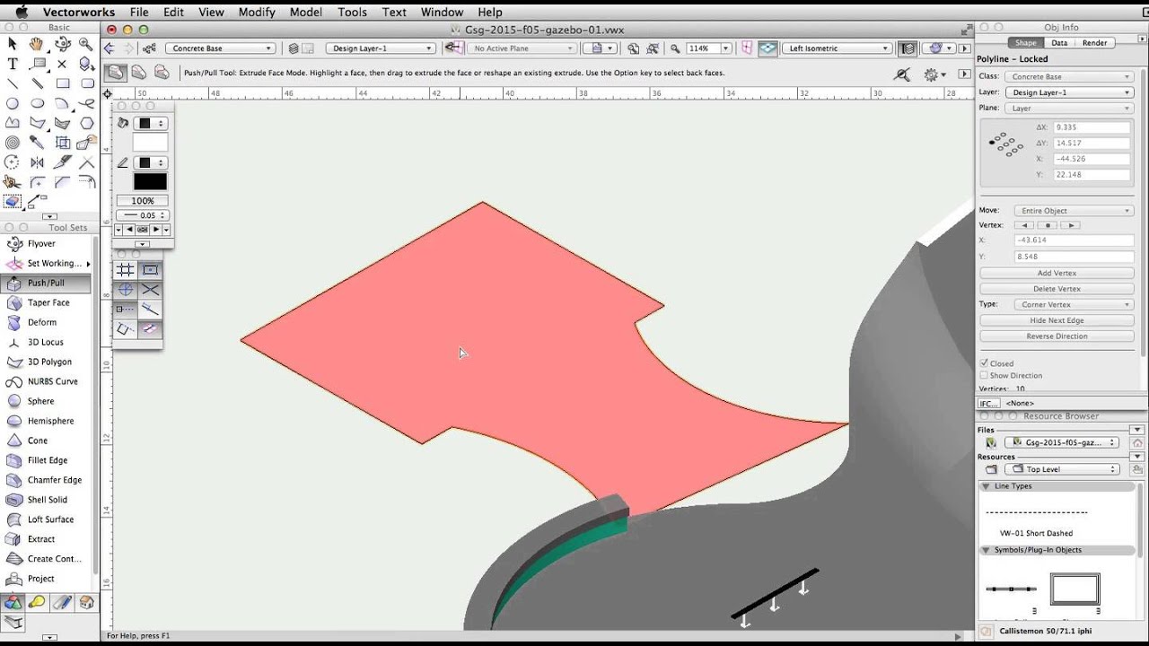 Vectorworks Fundamentals 2015 - Gazebo - 10 - YouTube