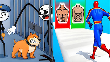 🏂 Thief Puzzle VS Build A Superhero- Satisfying ASMR Gameplay Showdown on Android & iOS #gaming #ios