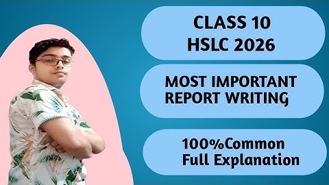 Class 10,Report Writing 100%Important  Final Exam HSLC 2026.#english #class10english #reportwriting 