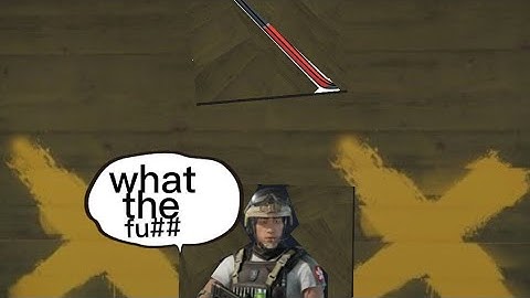 strange barricade glitch on "R6"