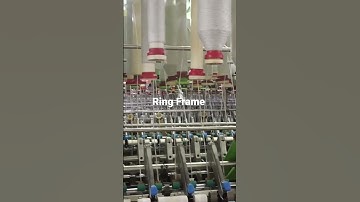Ring frame machines #ringframe#spinning #textile #yarn #viralvideo