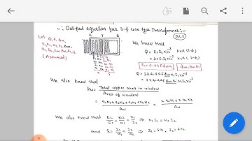 EE 304 Transformer Design 1.3.3   1.3.4 output equation of 3 phase  core type r