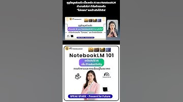 กูรูข้อมูลส่วนตัว: เบื้องหลัง AI ของ NotebookLM ทำงานยังไง? - SPEAK SPARK #notebooklm #googleai