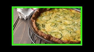 Une Délicieuse Quiche aux Courgettes, Oignons et Chèvre, qui Coûte 3 Fois Rien.