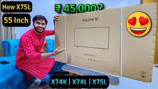 SONY Bravia 55 Inch Smart Google TV Unboxing &amp; Review 🔥 Best 4k Smart TV 2023