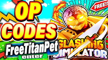 (2022) ALL NEW SECRET *TITANS PETS* UPDATE CODES In Roblox Slashing Simulator!