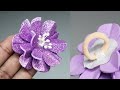 Cute Flower HAIR Accessories | EVA Glitter Foam Sheet Hairbands and Clips Instruction