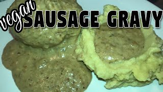 THICC Vegan Country Gravy - Plant Based SAUSAGE - The Alkaline Chef #58
