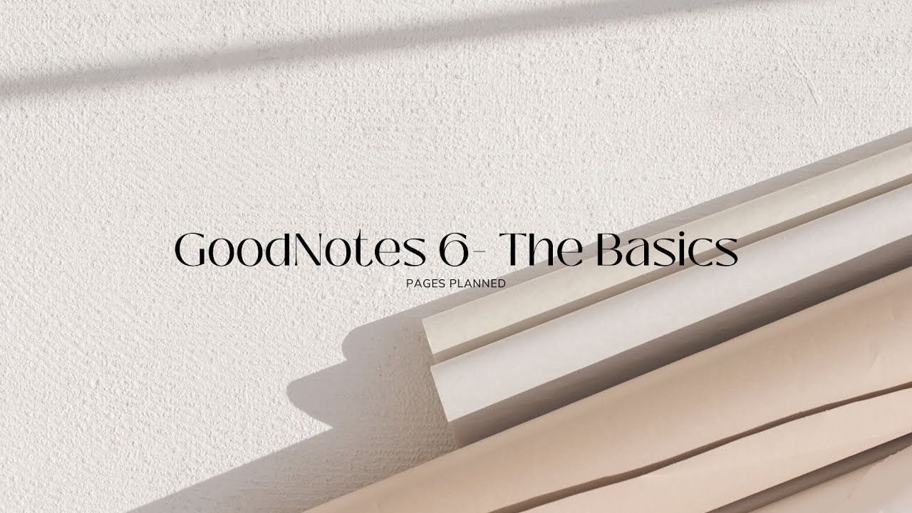 Pages Planned- The Basic Planning System using GoodNotes 6