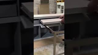 Famous Aluminum alloy drawer invisible dining table track #shorts #cabinet #table Wealth