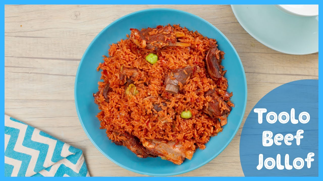 BEST Ghanaian Toolo Beef Jollof RECIPE! YouTube