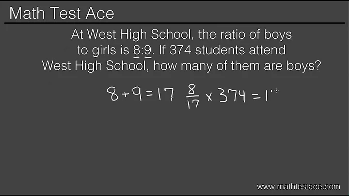 How to Solve Ratio Word Problems