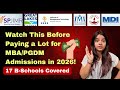Watch Before Paying for MBA/PGDM Admission 2026 | Top 17 B-Schools Review #MBA2026 #PGDM #bschools